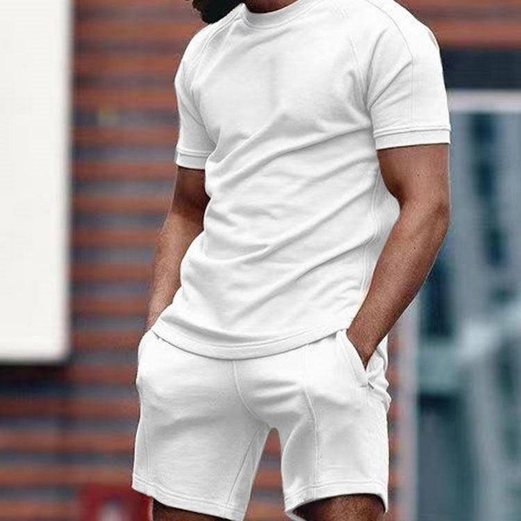 Men's Casual Short Sleeve T-Shirt Sports Suit - Lootquake