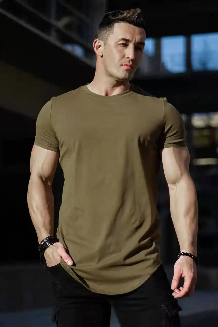 Men's Casual Short-sleeved Sports Fitness T-shirt - Lootquake