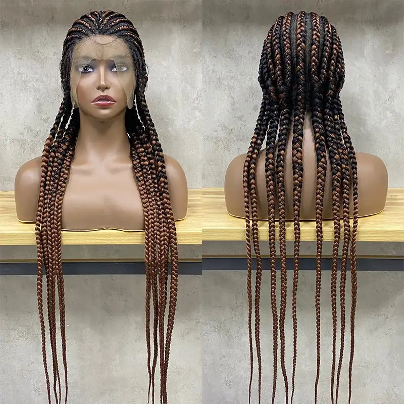 Stretch Mesh Chemical Fiber Head Cover 9 Strand Braid Wig - Lootquake
