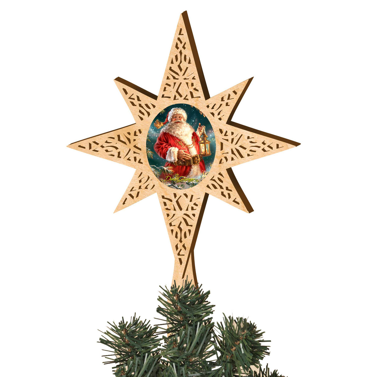 Enchanted Santa Tree Topper by D. Gelsinger - Christmas Decor - 89485-DG