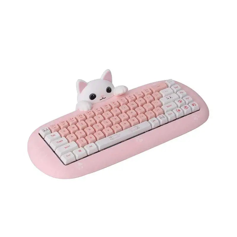 Wireless Bluetooth E-sports Games Cute Mini Office Mechanical Keyboard - Lootquake