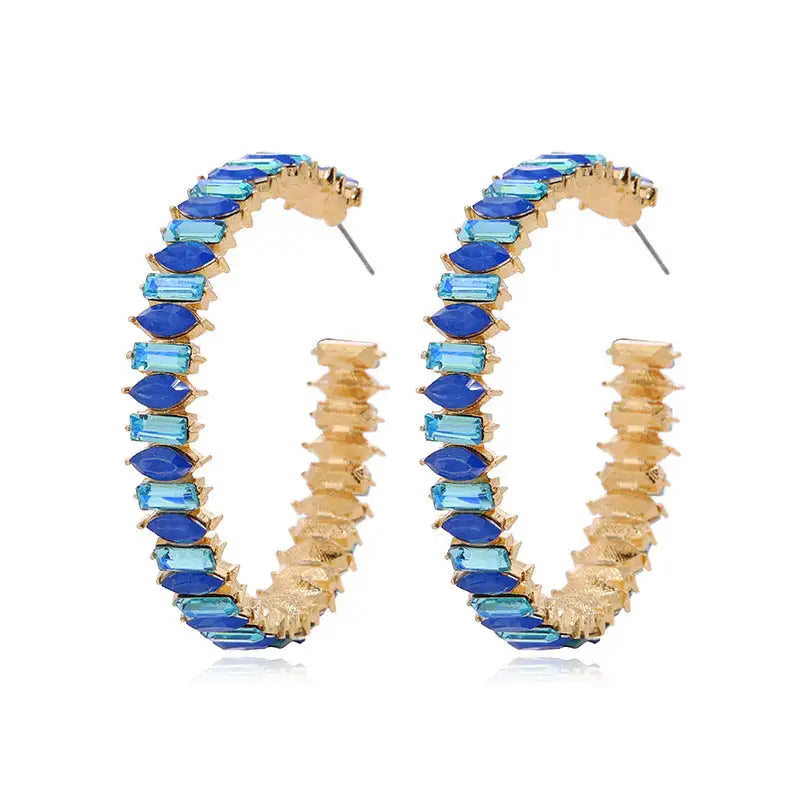 Rainbow Full Diamond Female Sexy Refined Wild Earrings - Lootquake
