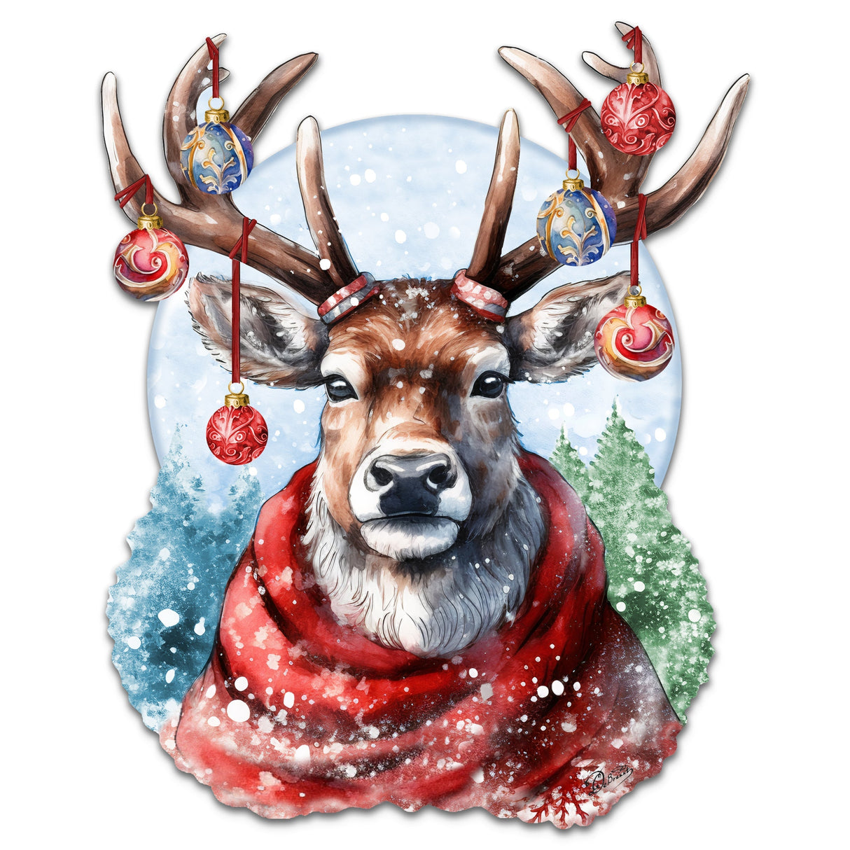 Christmas Mood Holiday Door Decor by G. Debrekht - Christmas Decor - 8611034H