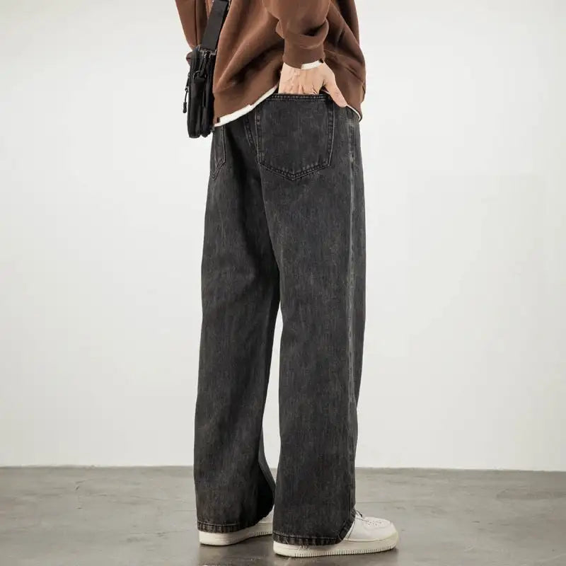 Weila Straight Loose American High Street Vibe Fashion Brand Casual Jeans - Lootquake