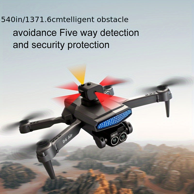 Dron con motor sin escobillas 2025 y cámara HD de 1080P, cuadricóptero plegable multifuncional con luz LED, modo sin cabeza, retención de altitud y ajuste de velocidad de arranque. Ideal para principiantes con bolsa de transporte.