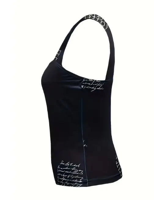 Ladies' V-neck Printed Fashionable Casual Camisole Vest - Lootquake