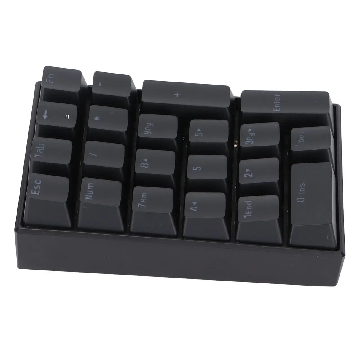 Wired Keyboard Stepped Keycap Fadeless Durable Backlit 21 Keys LED Mechanical KeyboardRed Shaft - Lootquake