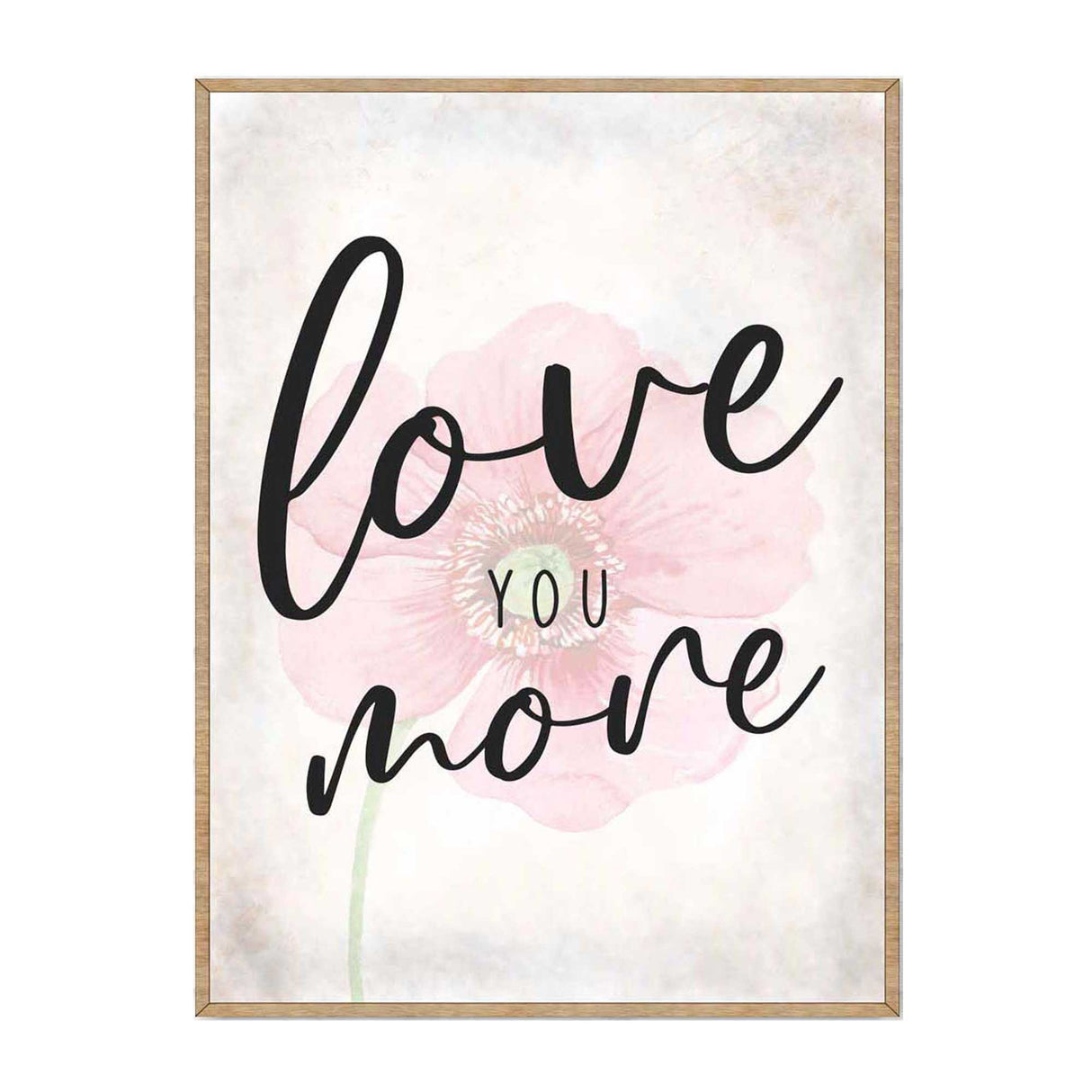 Love You More - Bedroom Wall Art - Valentines Gift - Contemporary Decor - Gift for Her - Anniversary Gift - Wall Decor - 310336