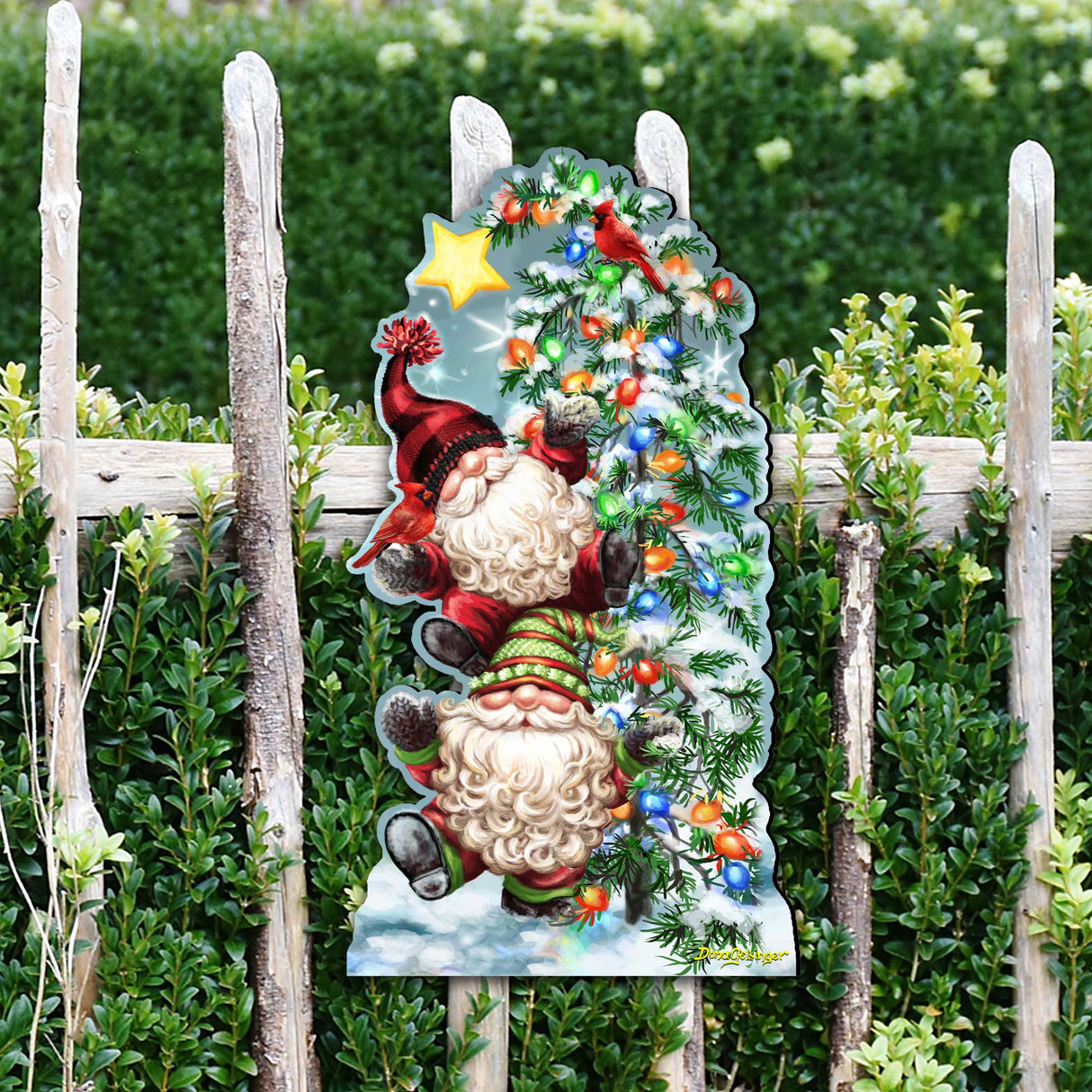 Decoración navideña para puerta "Adornar el árbol" de D. Gelsinger - Decoración navideña - 8461064H-DG