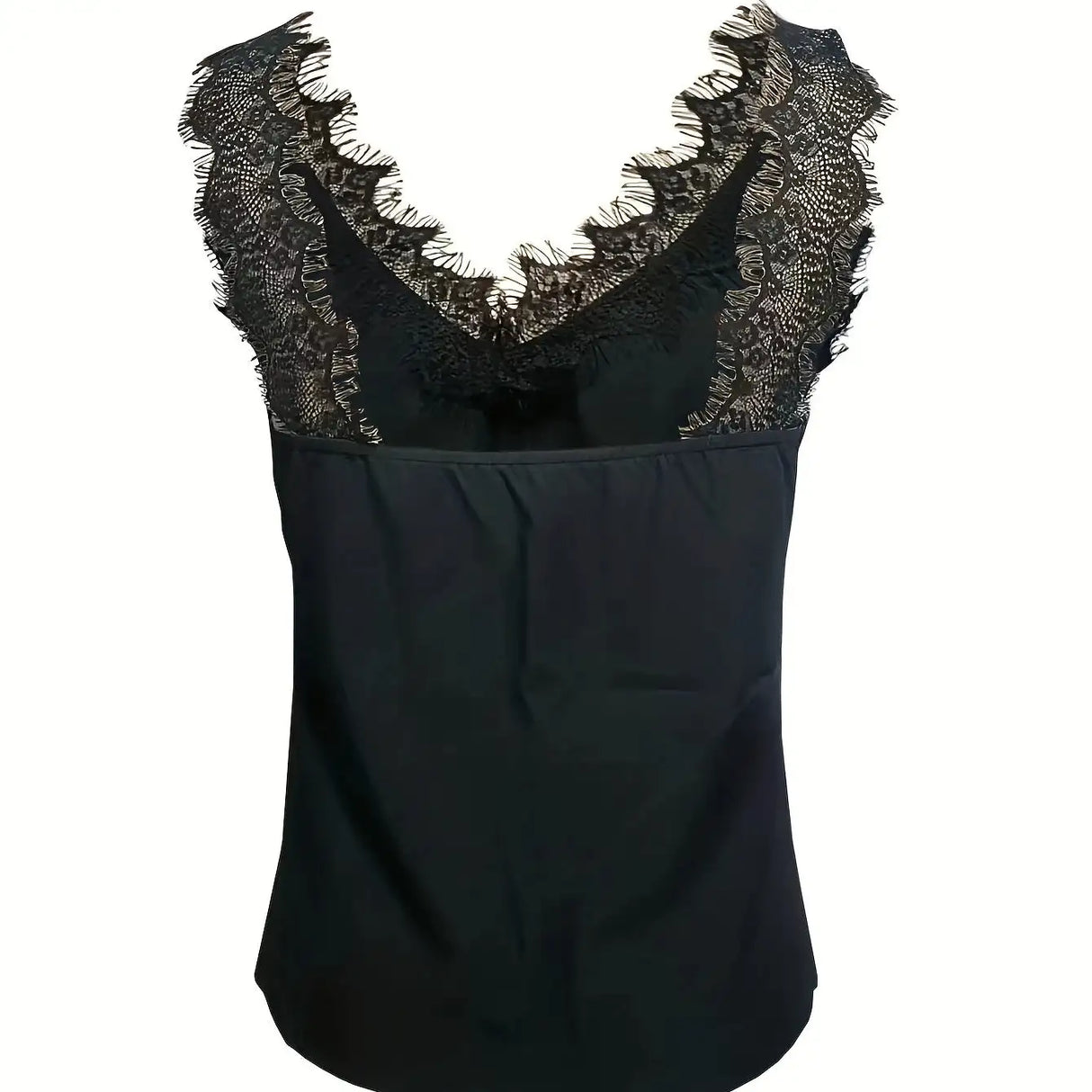 Ladies' Sexy Lace V-neck Sleeveless Backless Vest - Lootquake