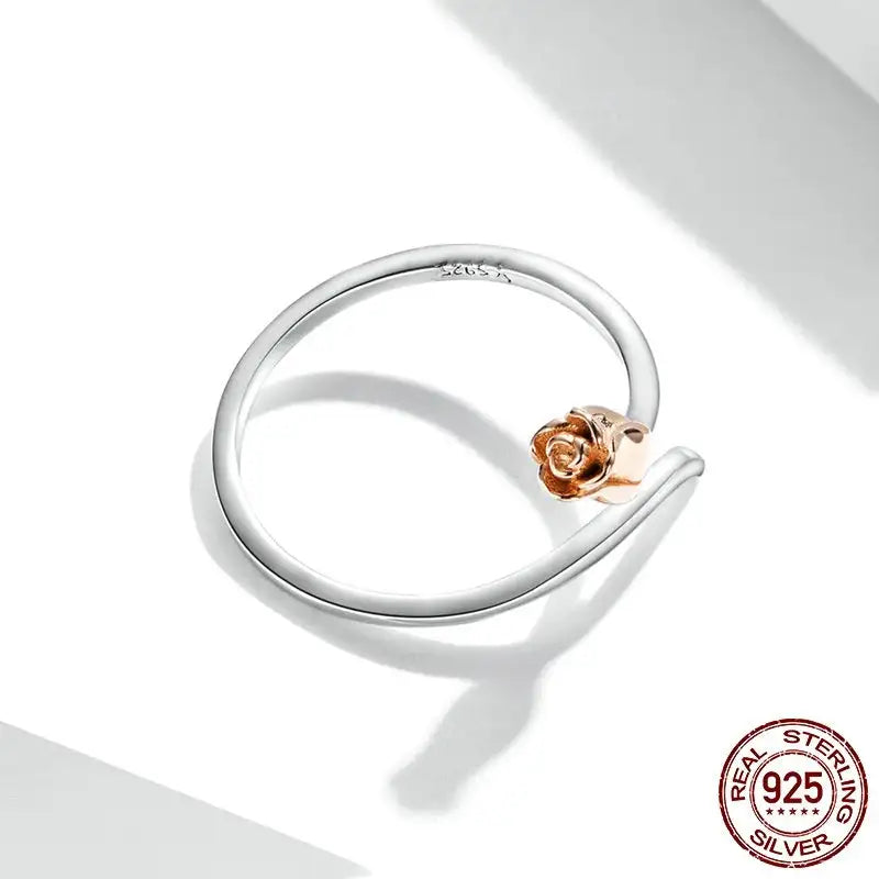 Female Creative All-match Rose Necklace Ring - Lootquake