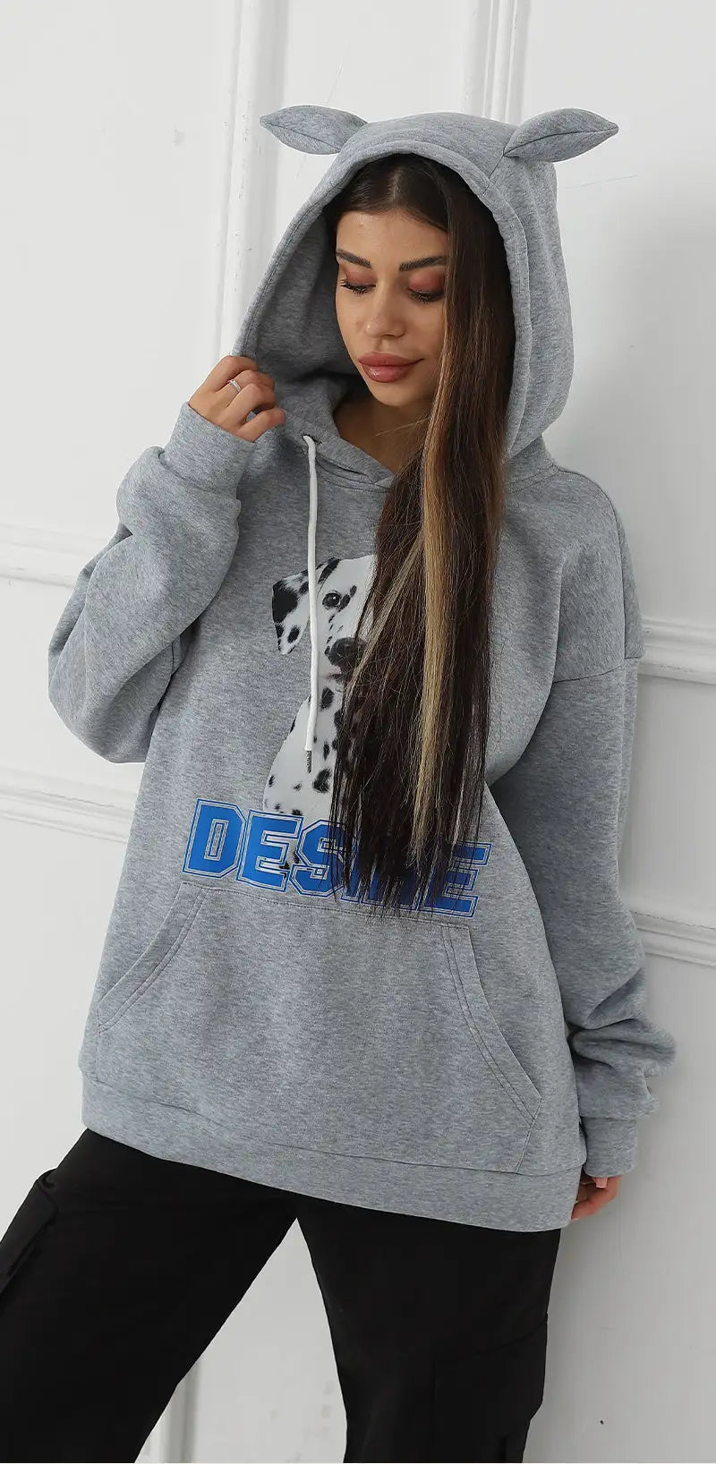 Women's Fashionable Casual Printed Long Sleeved Sweatshirt - Lootquake