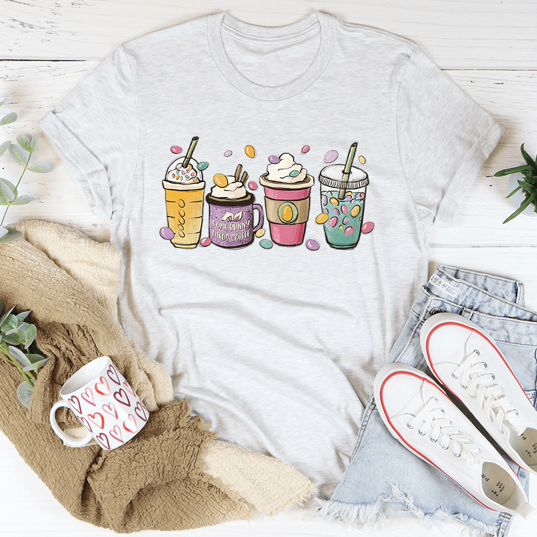 Easter Bunny Coffee T-Shirt-0