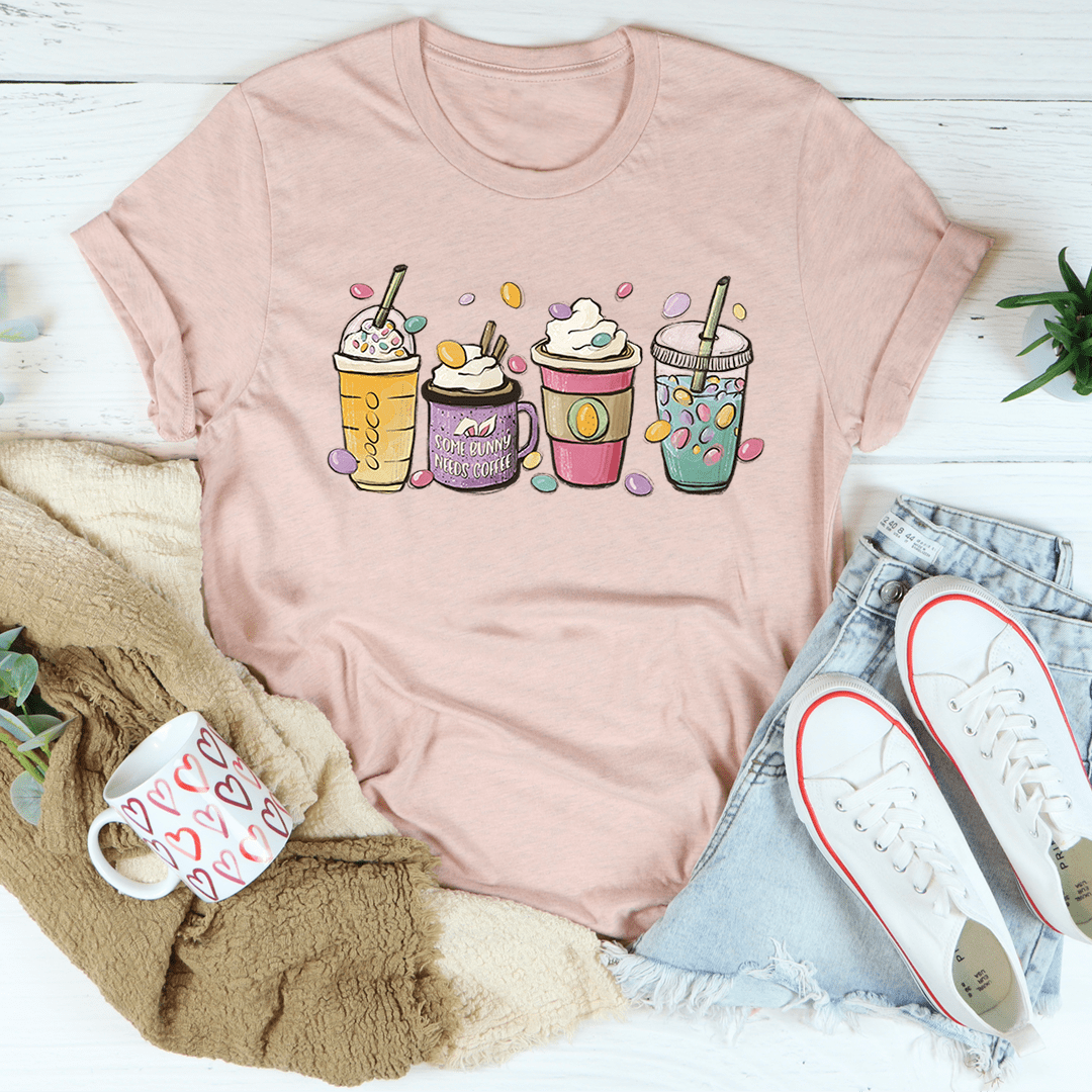 Easter Bunny Coffee T-Shirt-2