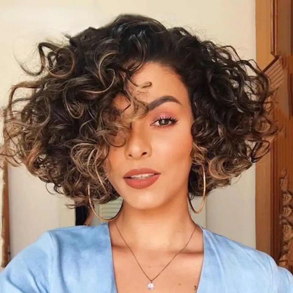 Women's Lace Curly Headgear - Lootquake