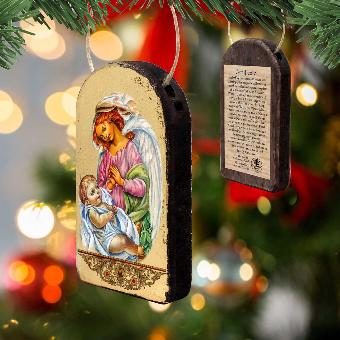 Blessing Angels Religious Christian Sacred Icon Ornament - Inspirational Icon Decor - 87028