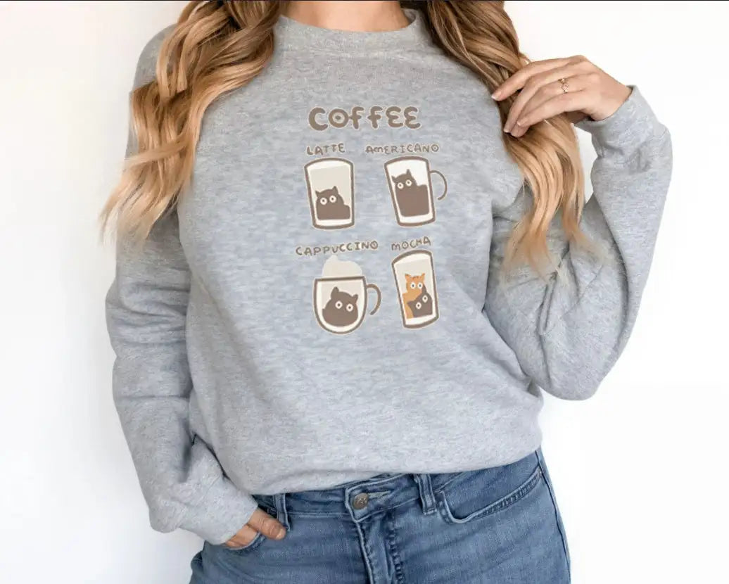 Women's Fashionable Solid Color Printed Long Sleeved Sweatshirt - Lootquake