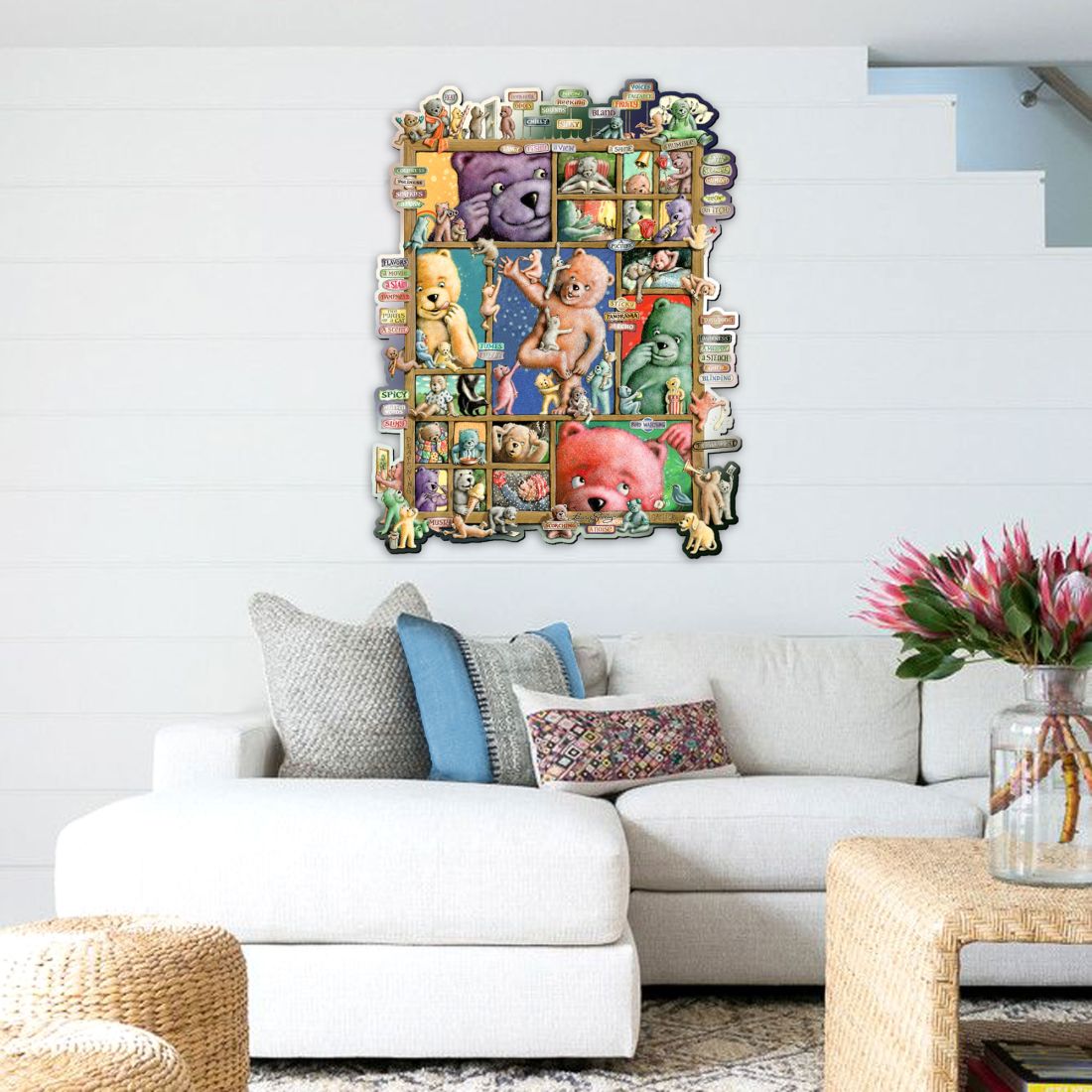 Your Five Senses Whimsical Wall Art by Laura Seeley - Love Family Kids Decor - 8513012-LS