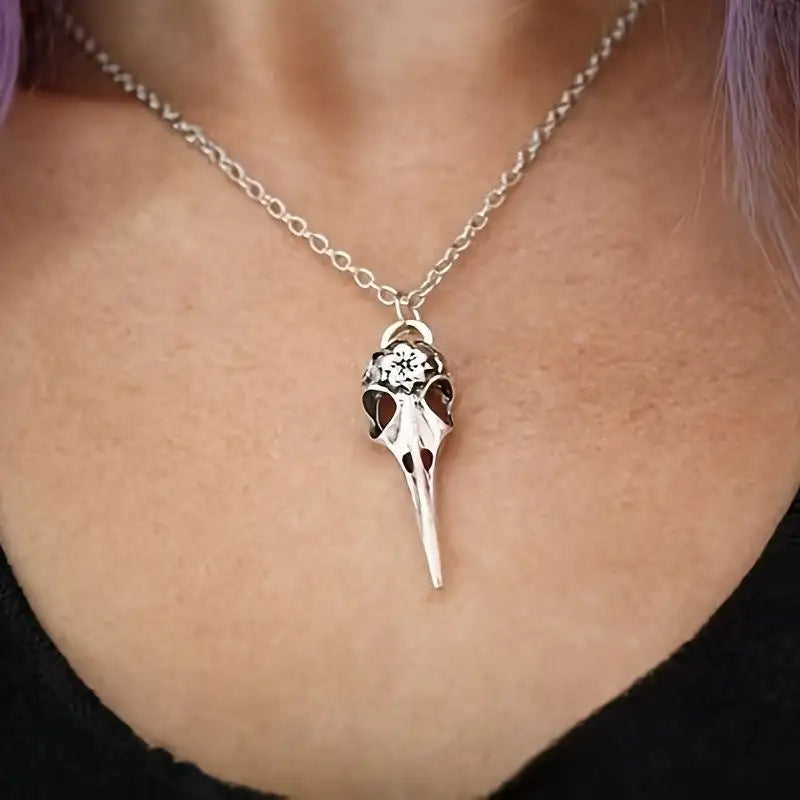 Retro Personalized Punk Skeleton Bird Head Pendant - Lootquake