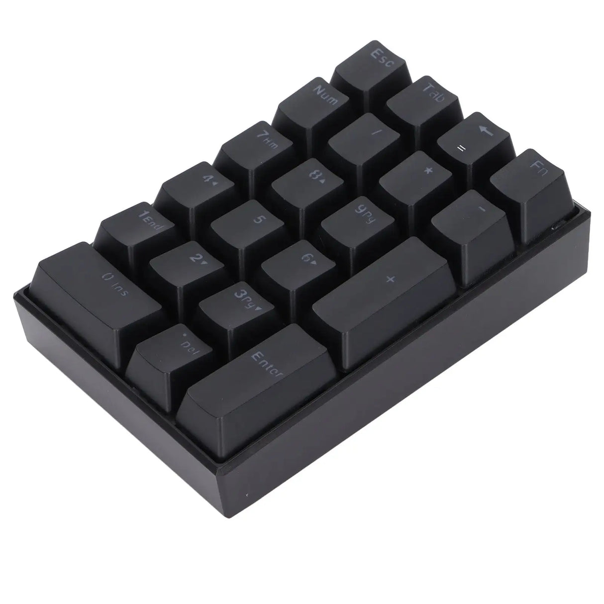 Wired Keyboard Stepped Keycap Fadeless Durable Backlit 21 Keys LED Mechanical KeyboardRed Shaft - Lootquake