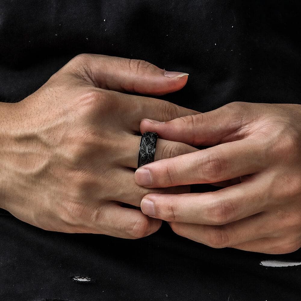 Eye of Providence Stainless Steel Spinner Ring