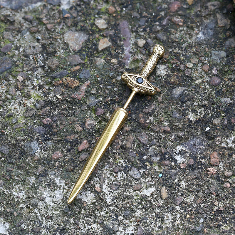 Eye of Providence Sword Stainless Steel Stud Earring