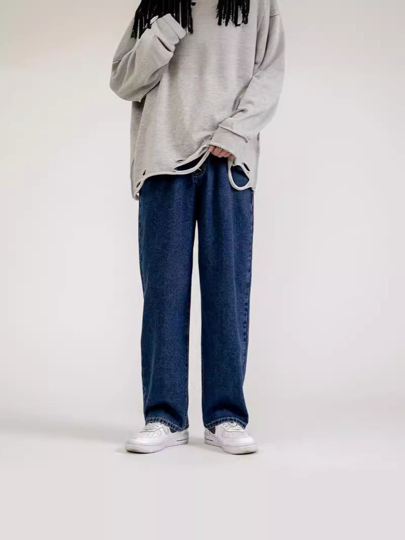 Retro Washed Denim Jeans For Men In All Seasons - Lootquake