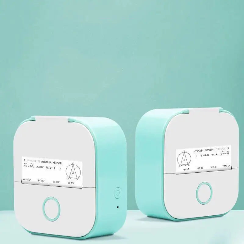 Portable Mini Printer for Students and Hobbyists, Bluetooth Thermal Label Printer - Lootquake