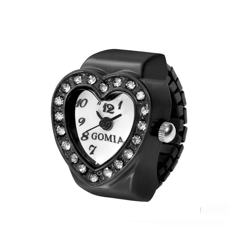 Women's Heart-shaped Ring Watch - Lootquake
