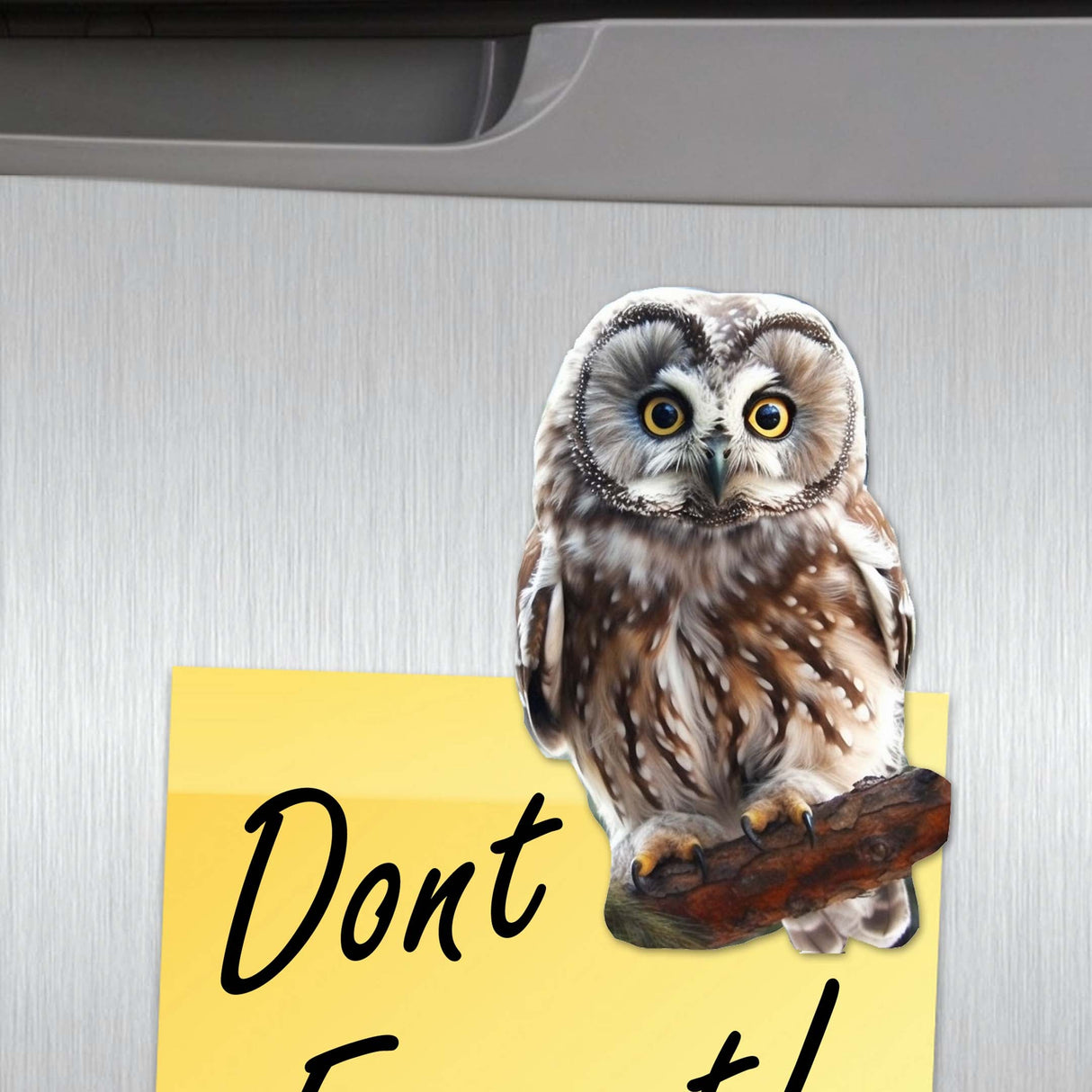 Night Owls Decorative Wooden Magnets Set of 6 by G. Debrekht - Wildlife Decor - 8090004G-S6