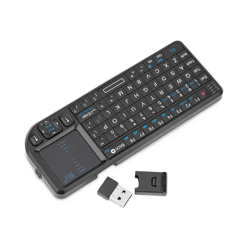 Mini Wireless Keyboard with Backlight Laser Pointer Multimedia for TV Computer - Lootquake