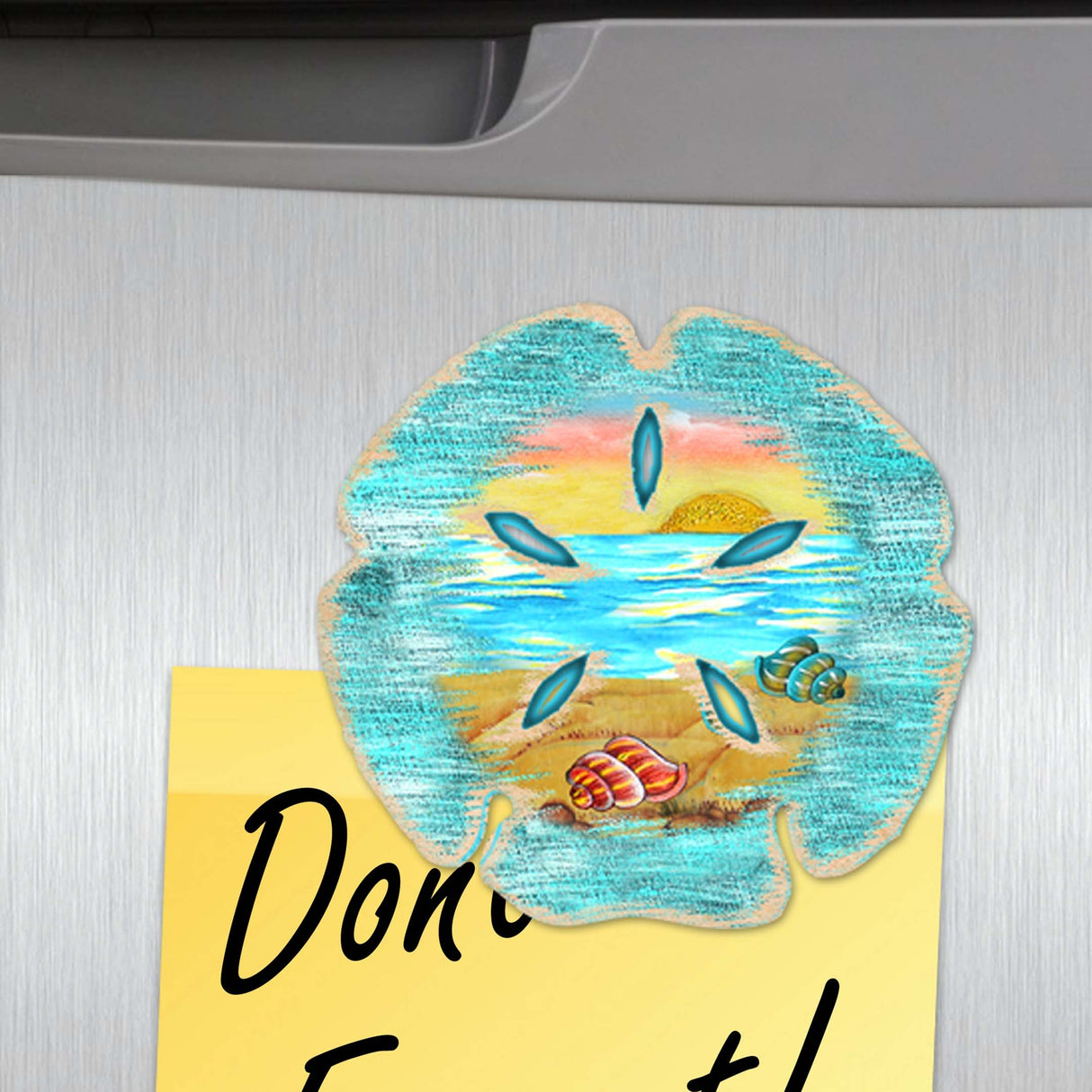 Coastal Decorative Wooden Magnets Set of 6 by G. Debrekht - Coastal Decor - 8090060G-S6