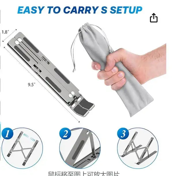 Laptop Holder Riser Computer Tablet Stand - Lootquake