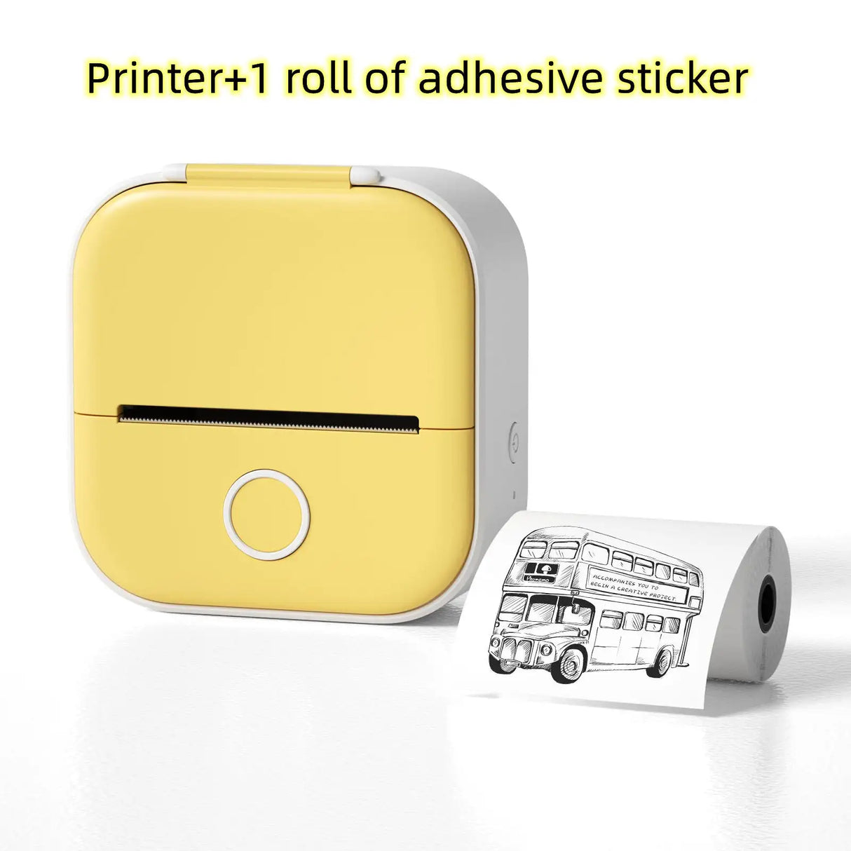 Portable Mini Printer for Students and Hobbyists, Bluetooth Thermal Label Printer - Lootquake
