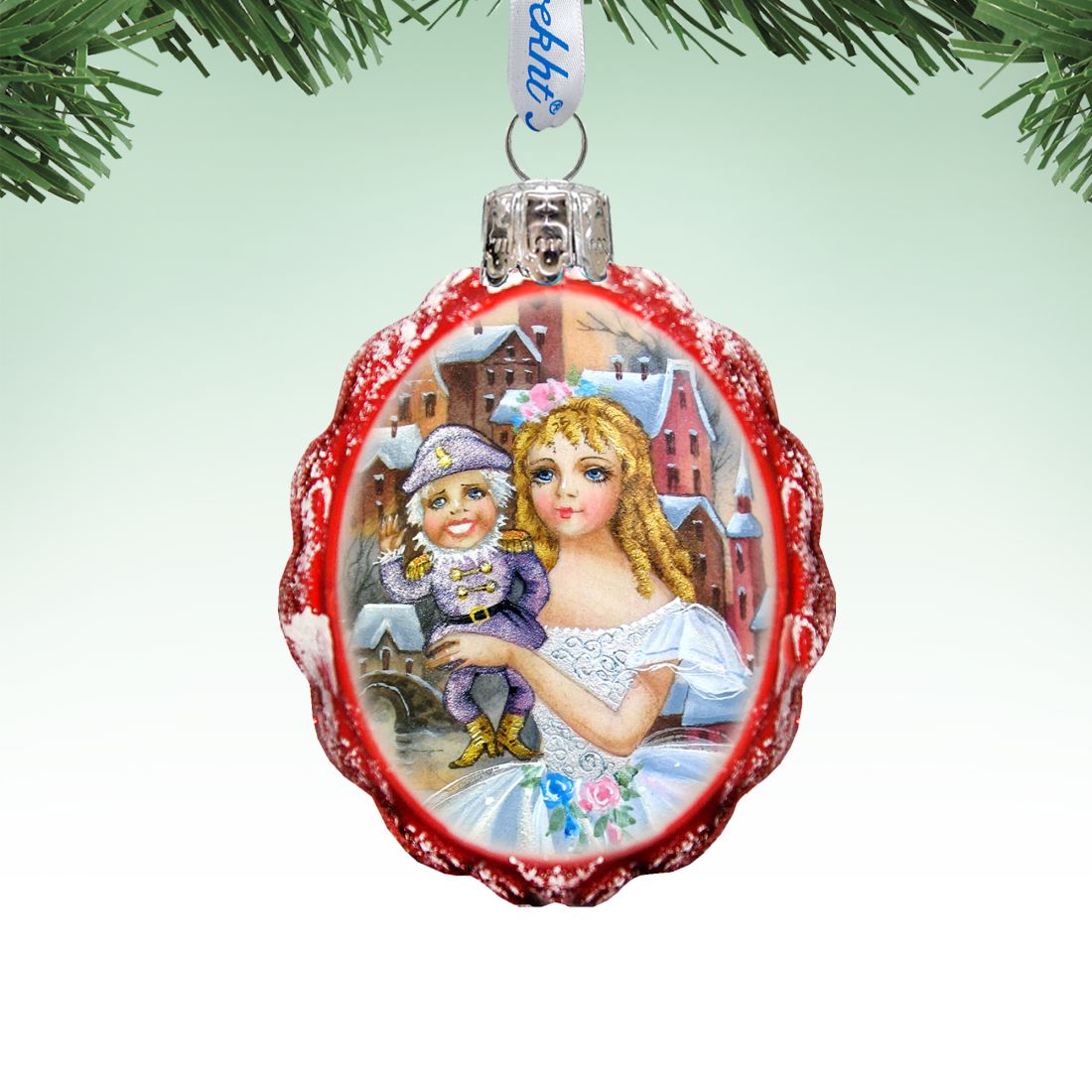 Nutcracker Mercury Glass Ornament by G. DeBrekht - Christmas Decor - 773024