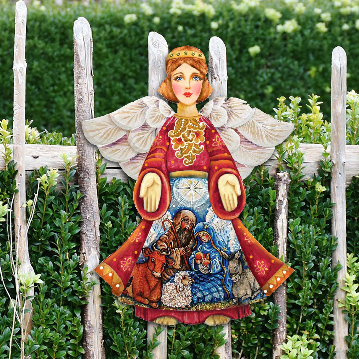 Nativity Christmas Angel Nativity Door Decor by G. DeBrekht - Nativity Holiday Decor - 8152722H