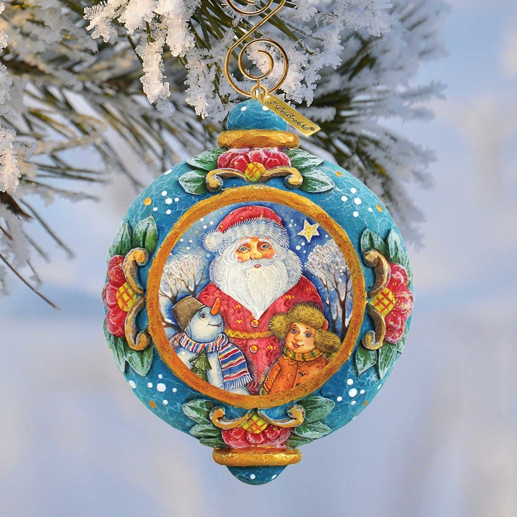 Friendship Sculpted Hand-Painted Christmas Ornament by G. DeBrekht - Christmas Decor - 6102424
