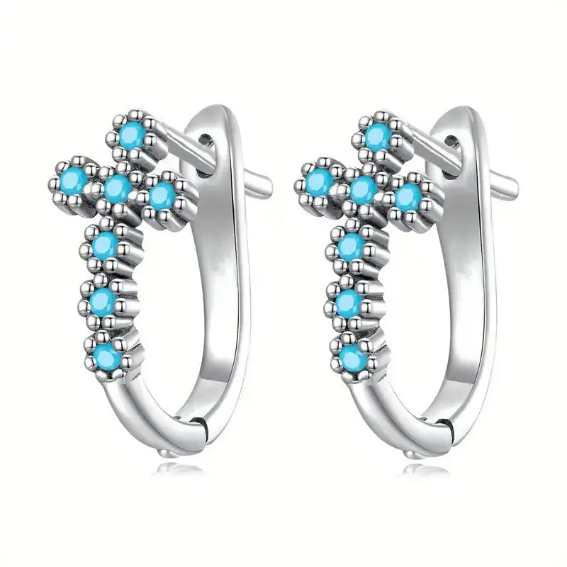 Geometric Cross Ear Clip Exquisite Matching Simple Female - Lootquake