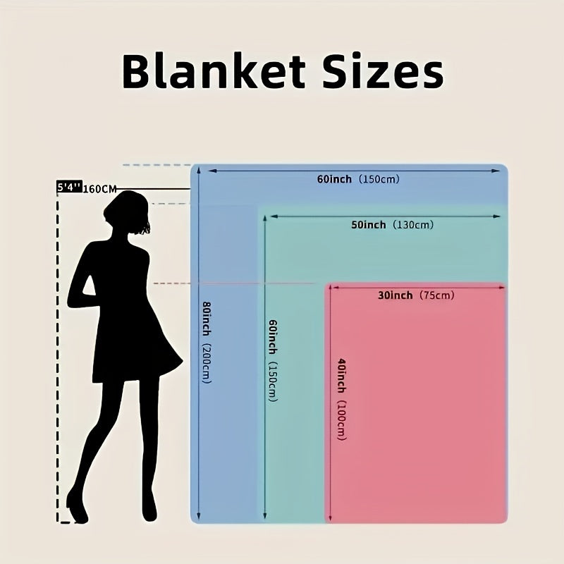 1pc Witch Gothic Blanket Lightweight Flannel