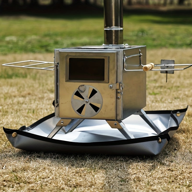 1pc Heat-Resistant Fireproof Cloth - Ultra-Durable High Temperature Silicone Coating Fire Blanket - Perfect for Outdoor Adventures: Camping, Picnics, and Backyard Gatherings