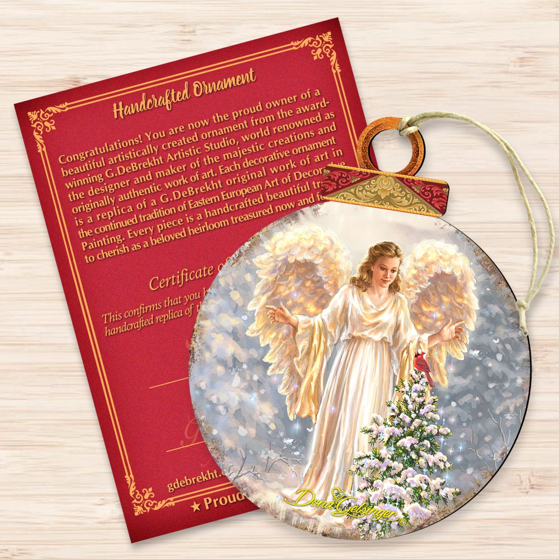 Woodland Angel Wooden Ornaments by Gelsinger - Christmas Decor - 8021046-1565