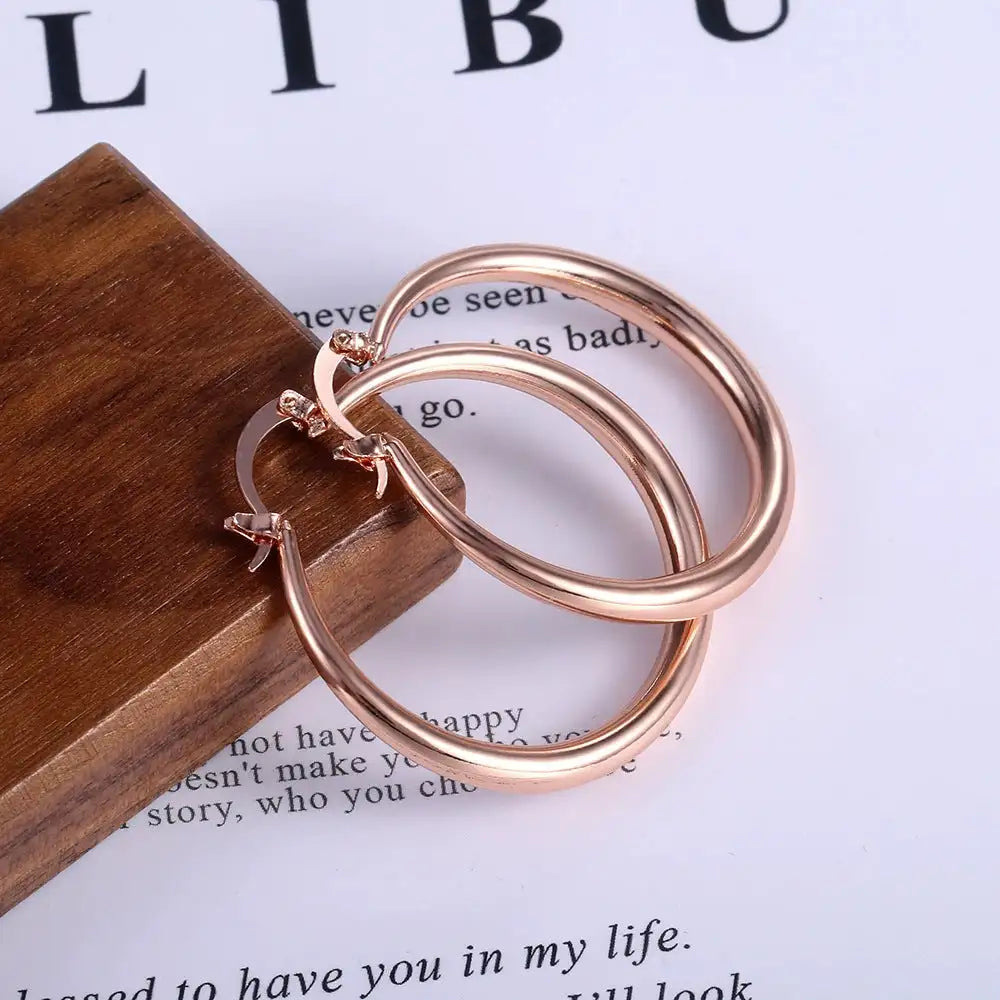 Eye-catching Accessories Fashion Simple Glossy Big Circle Earrings - Lootquake