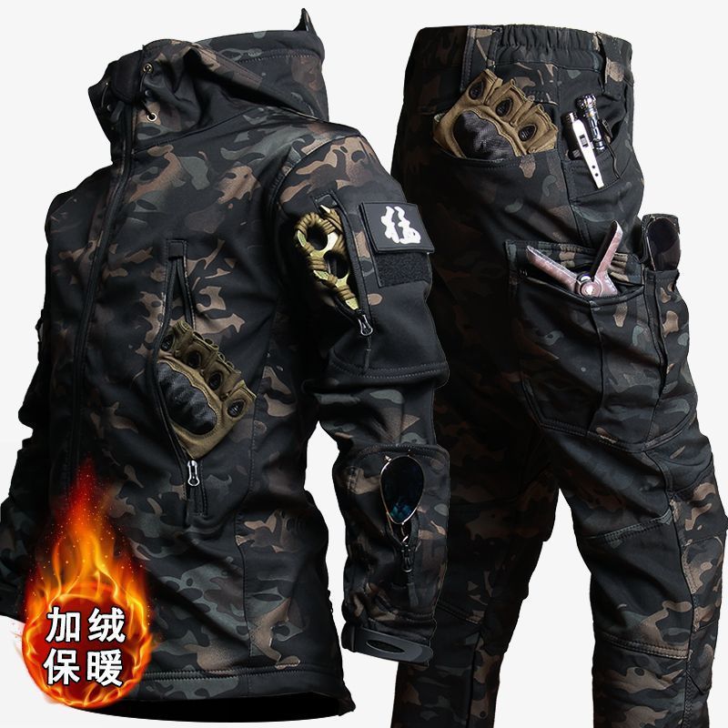 Winter Men's Camouflage Workwear And Assault Suit Set - Lootquake