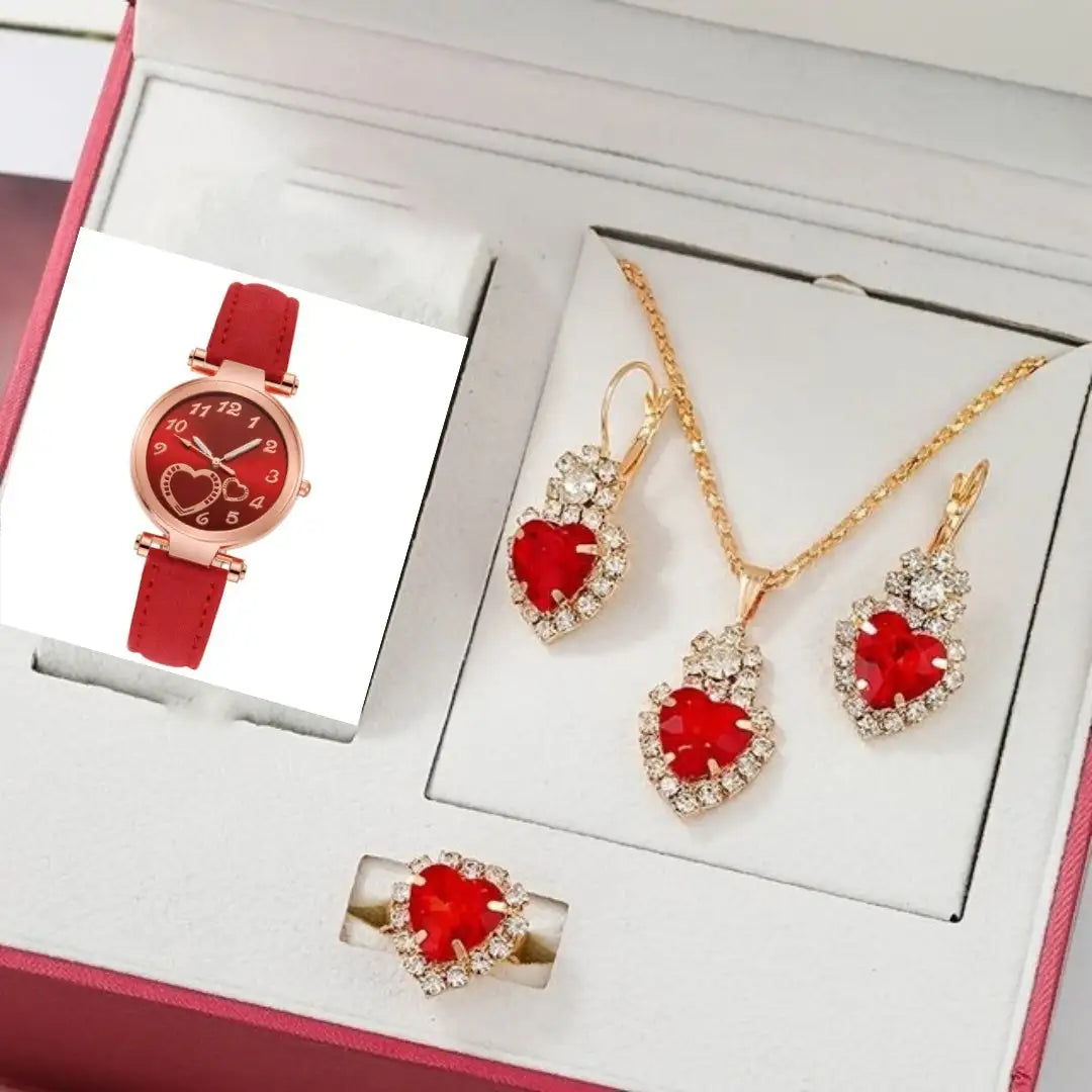 Women's Retro Love Watch Jewelry Set - Lootquake