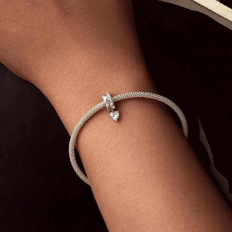 Heart-shaped Multi-part Silicone Spacer Beads Diy Accessories - Lootquake