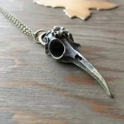 Retro Personalized Punk Skeleton Bird Head Pendant - Lootquake