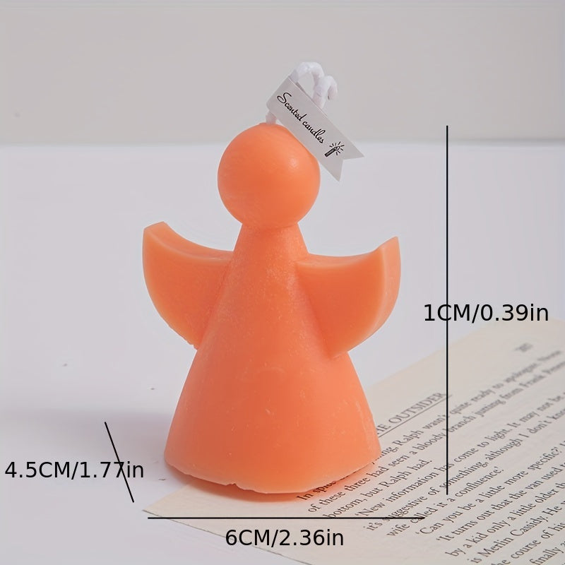 7pcs Angel Scented Candle Set - Perfect Christmas Gift, Elegant Home Decor with Ribbon Accents