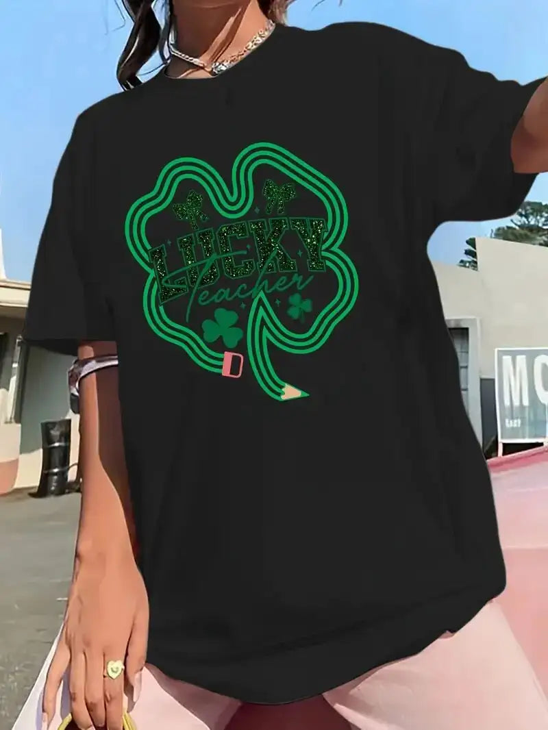 Women's Printed Short Sleeved Shirt - Lootquake