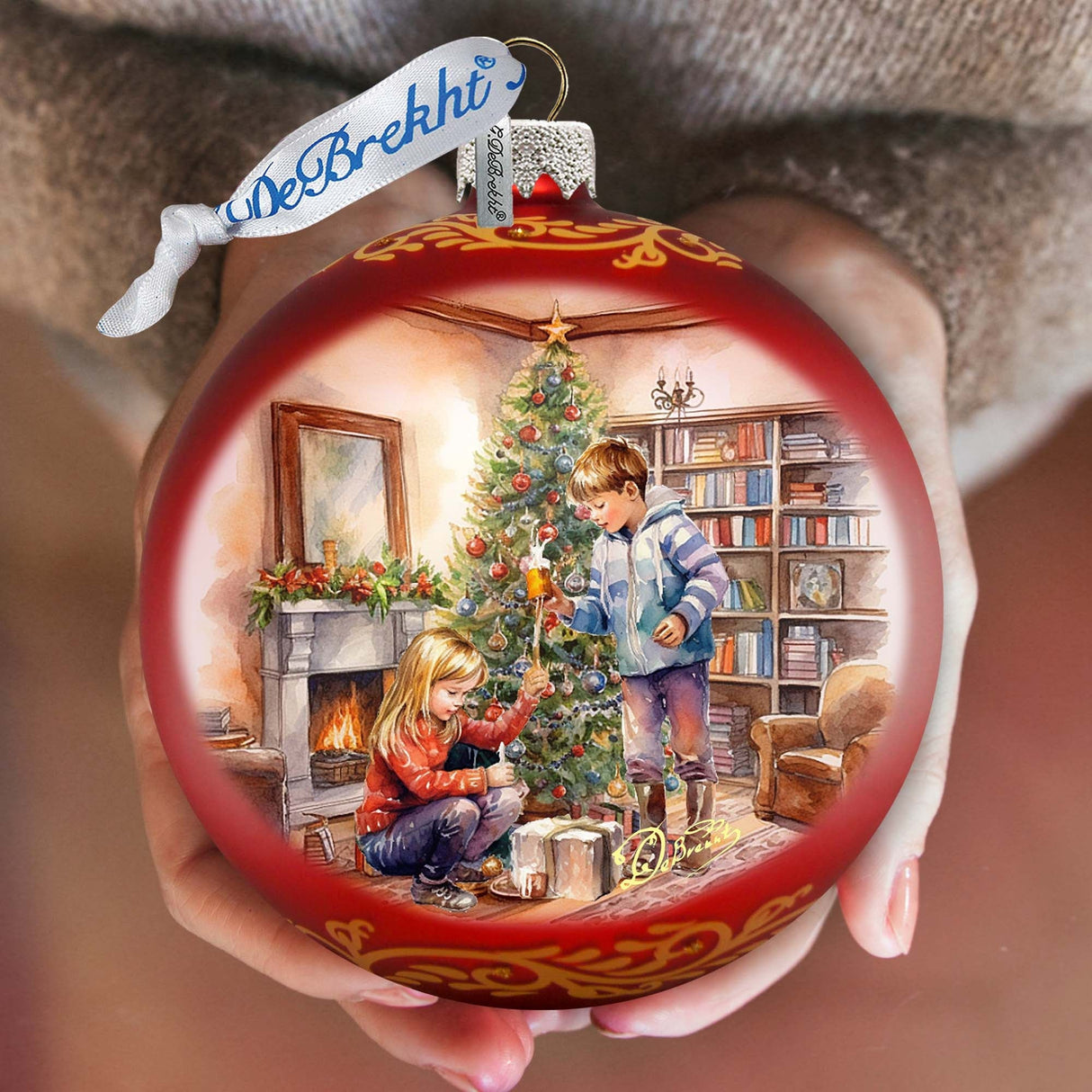 Adorno de cristal grande Cherished Moments de G. Debrekht - Decoración navideña - 73931