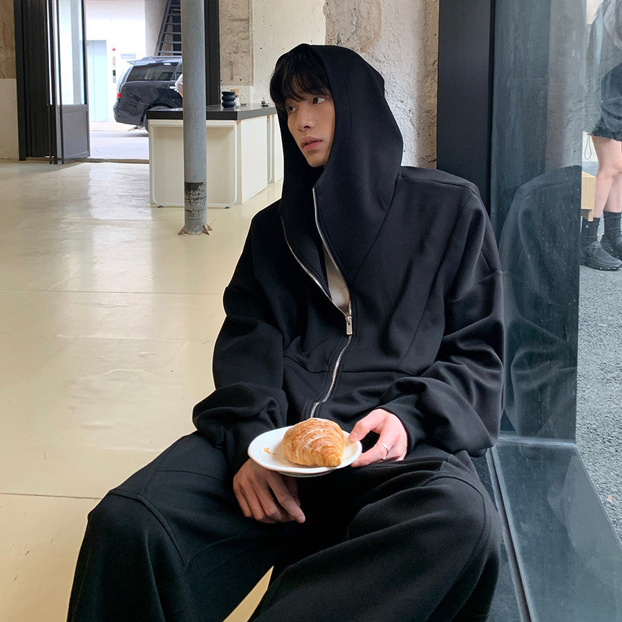 Men's Hoodie Sweater Pure Color All-matching Trousers Sports Suit - Lootquake